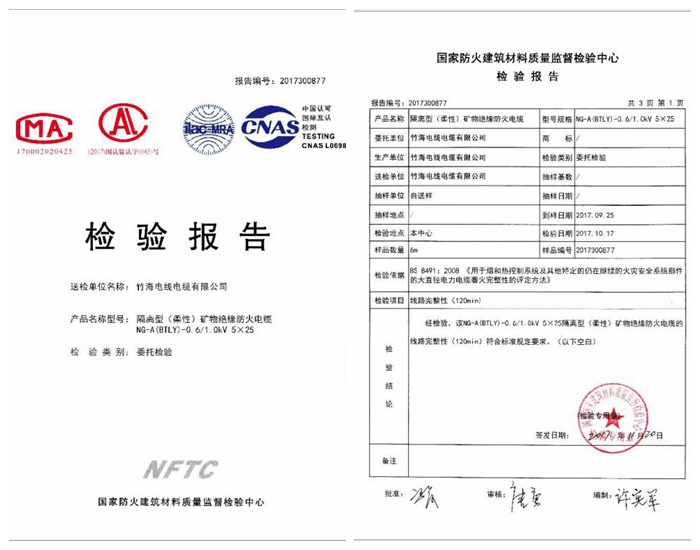 (NG-A)BTLY柔性礦物絕緣耐火電纜